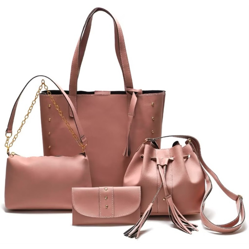 kit 4 bolsa feminina transversal feminina — imagem 2 de 2