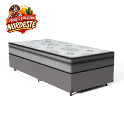 Cama Box com Colchão de Espuma D33 Pillow In Ortopédico D'Angelis Ortosleep Solteiro 88cm