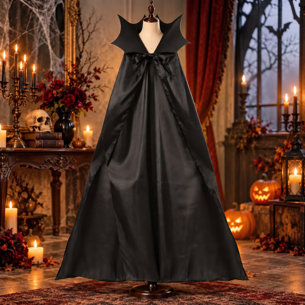 Capa Malévola Adulto Fantasia Halloween Alta Qualidade Decoração Cosplay Enfeite Carnaval
