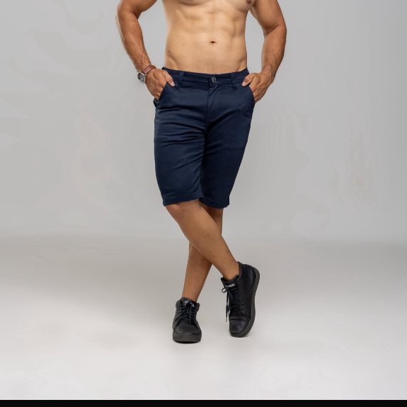bermuda confortável masculina bermuda com caimento perfeito bermuda para trabalho e passeio Brim com Elastano