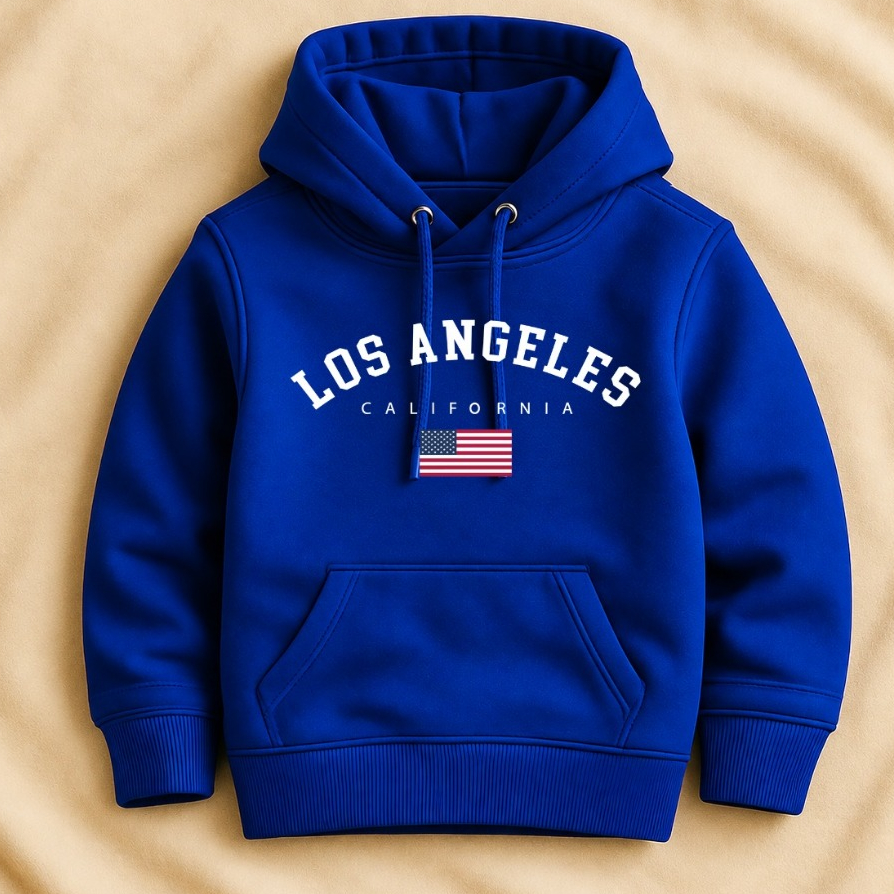 Moletom Infantil PREMIUM Flanelado Casaco Estampado LOS ANGELES Quentinho Confortável