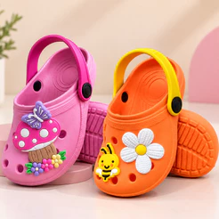 Kit 2 Sandália Infantil Babuche Menina Papete Chinelo