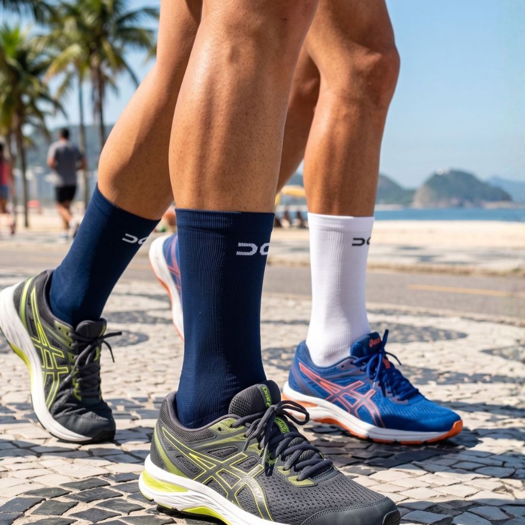 Kit 2 Meias Academia Combo 2 Meias Esporte Academia Fitness Spinning Treino Meias de Cross