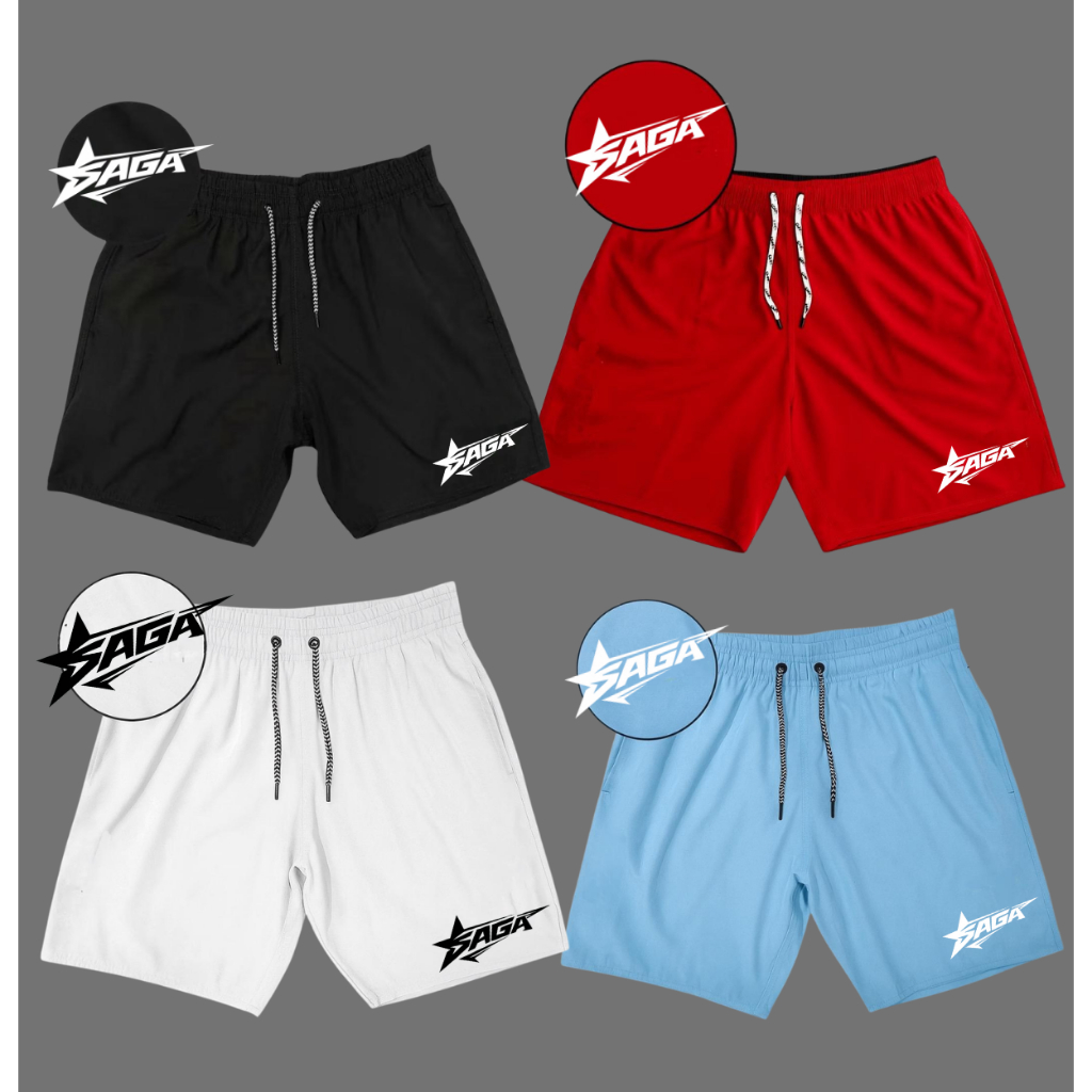 CONJUNTO KIT COM 4 SHORTS TACTEL BERMUDA CONFORTÁVEL SAGA STREET  PRAIA VERÃO COMBO