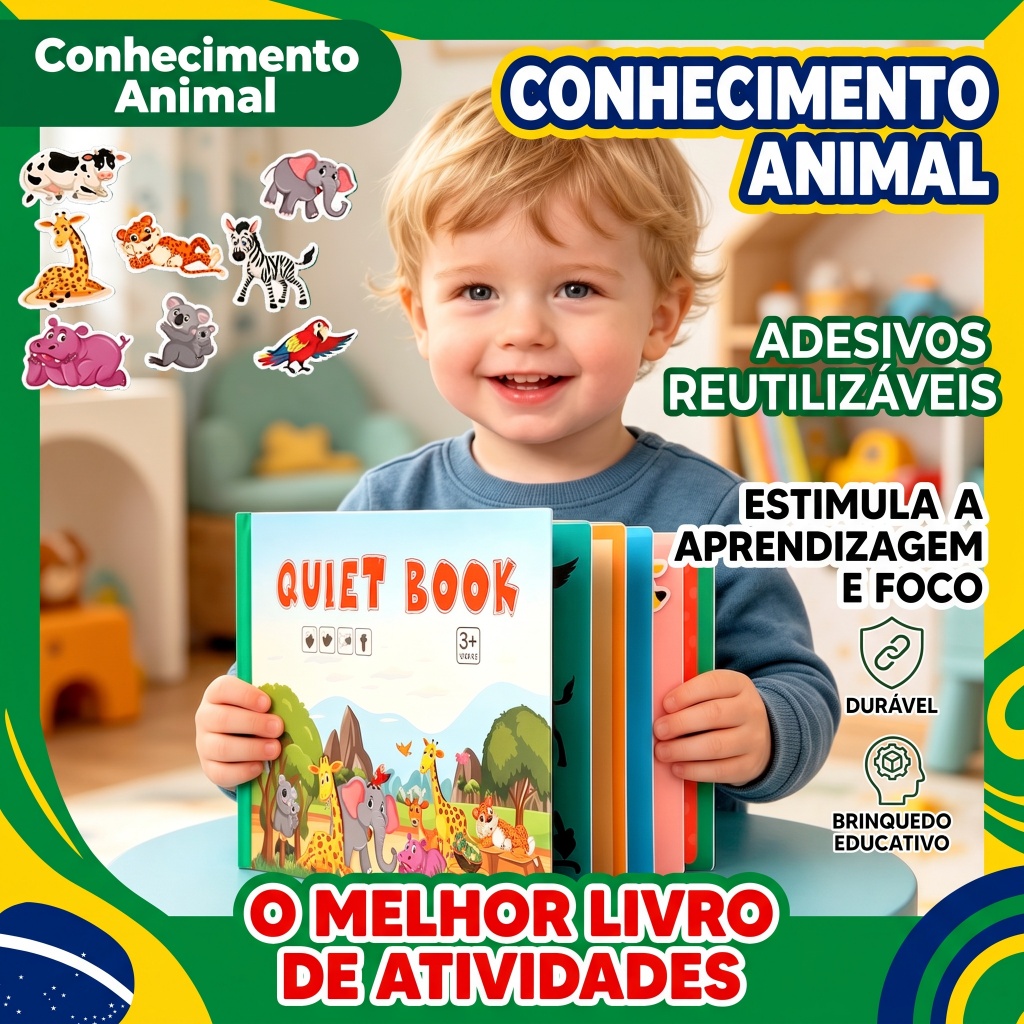 Livros de Atividades Montessori – Livros Silenciosos para Educação Infantil e Iniciação Cognitiva