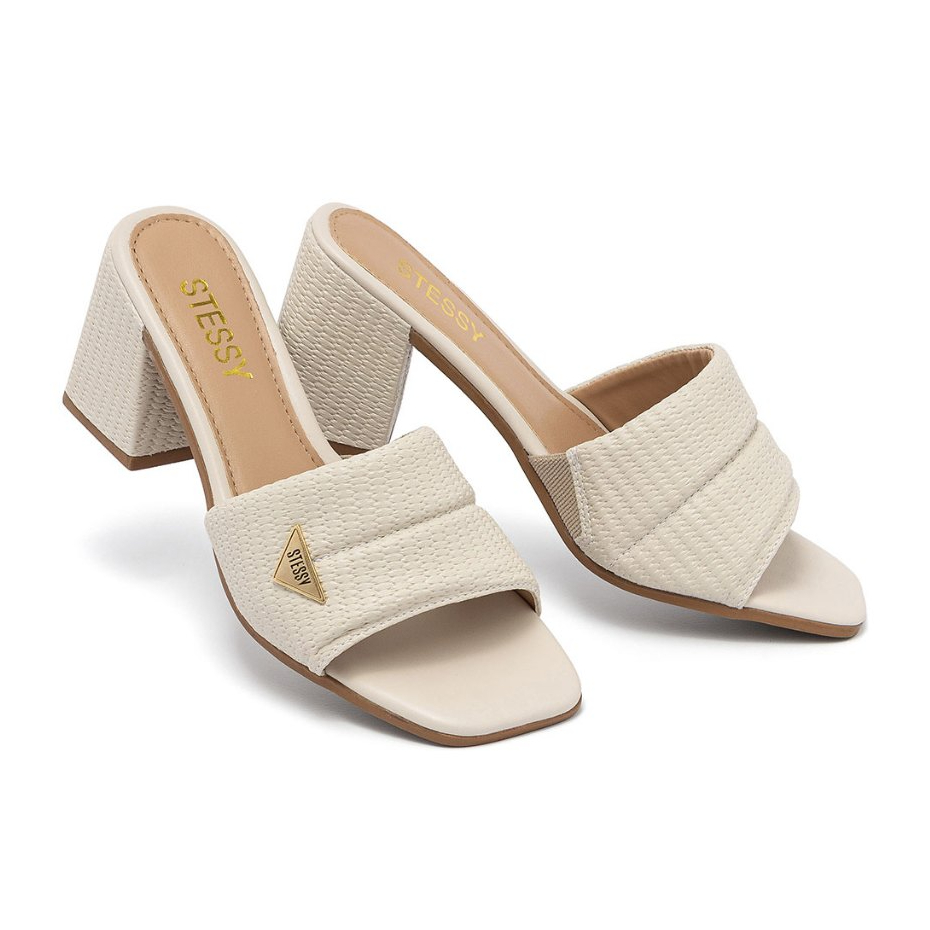 Tamanco Feminino Sandália Salto Bloco Linha Comfy Macio Leve Confortável Casual Elegante Moda Verão