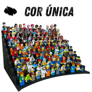 Tribuna arquibancada exposição lego Kit  - Montável Diversos tamanhos Minifiguras Brick Tijolo até 110 Figuras | Display