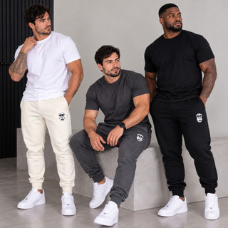 Calça Jogger Masculina Moletom 2 Cabos PA 330g Premium Confortável com Bolsos