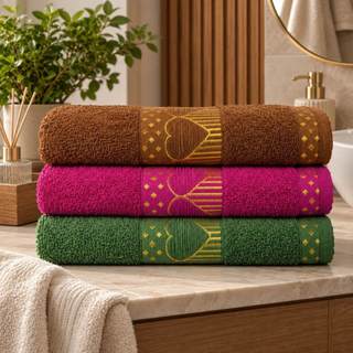 Toalhas de Banho Luxo em Jacquard 🛁