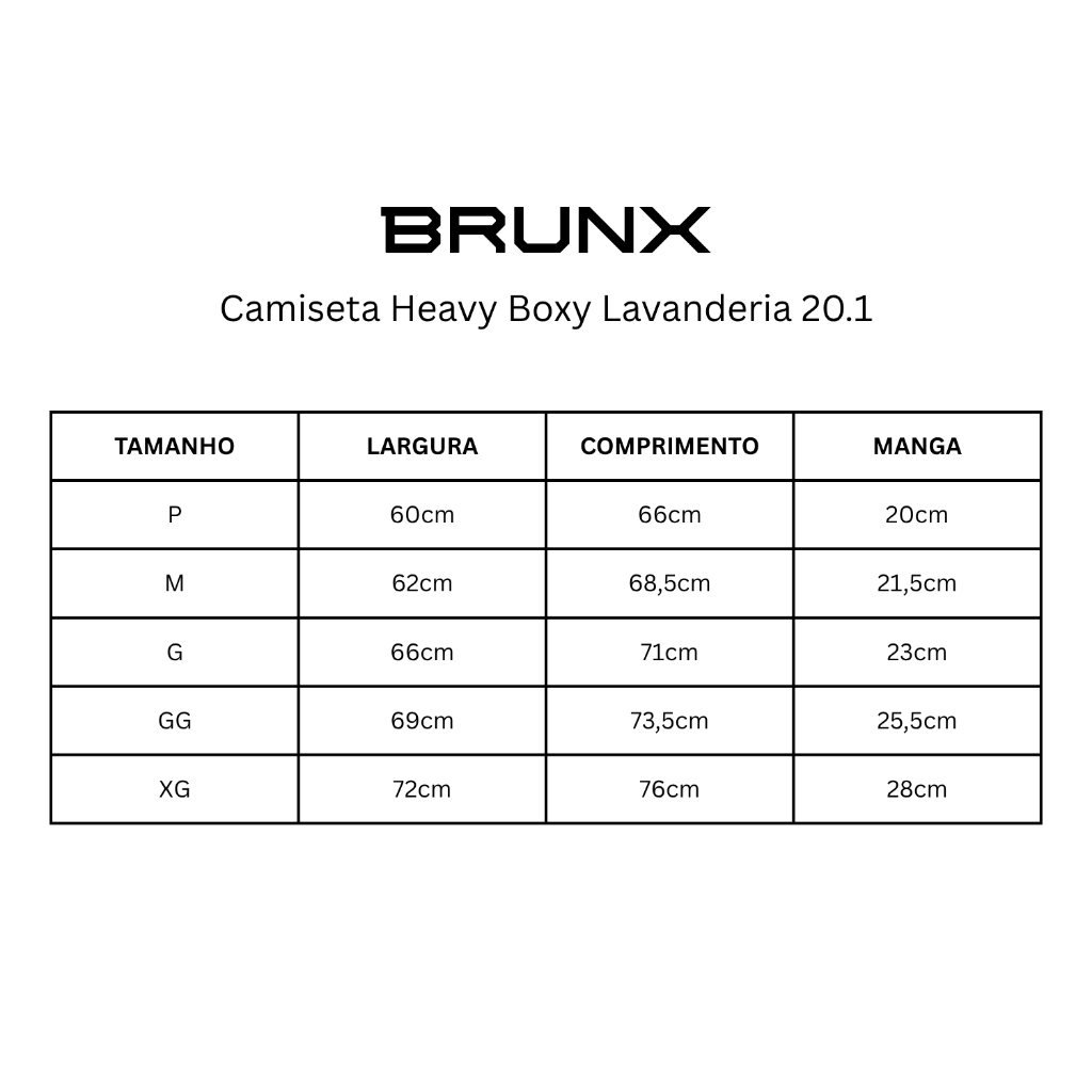 Camiseta Heavy Boxy Oversized 100% Algodão Fio 20.1 220g – BRUNX · foto 2