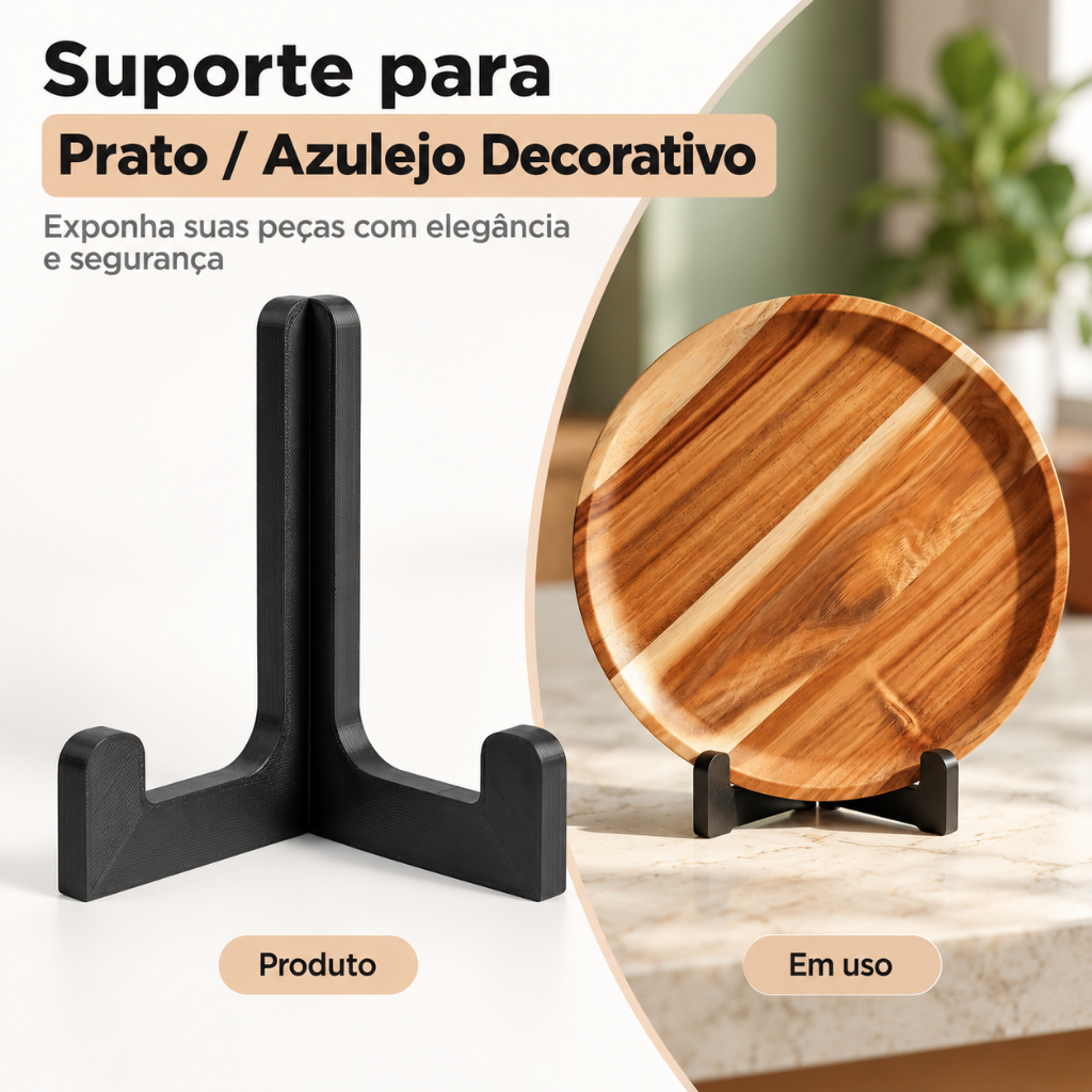 Imagem Suporte Expositor de Prato Decorativo Porta Retrato Mandala Disco de Vinil Decoração Multiuso