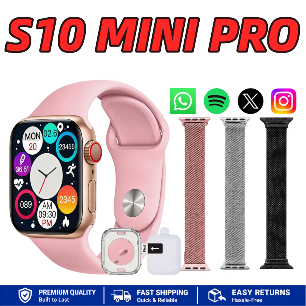 Relógio Inteligente S10 PRO MAX Novo Caixa 38mm/45mm Recebe Notificações e Mensagens Chamada Bluetooth Resistência IP67