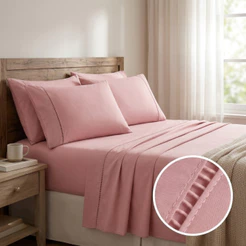 Jogo Lençol Cama King 3 Peças 100% Algodão Com Elástico Fronha Ponto Palito Toque Macio Suave