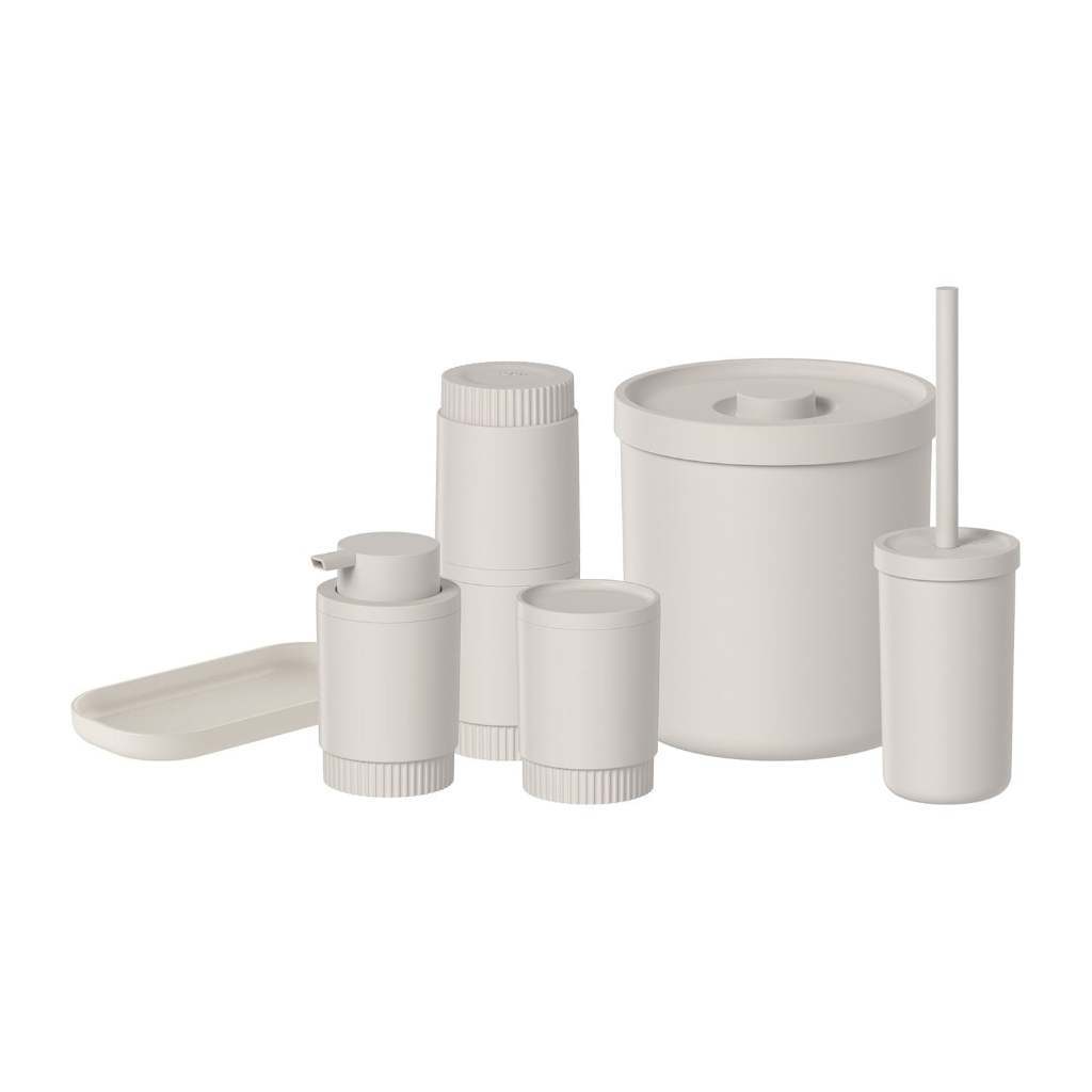 Kit banheiro completo Ou 6 peças Linha Dórica com lixeira