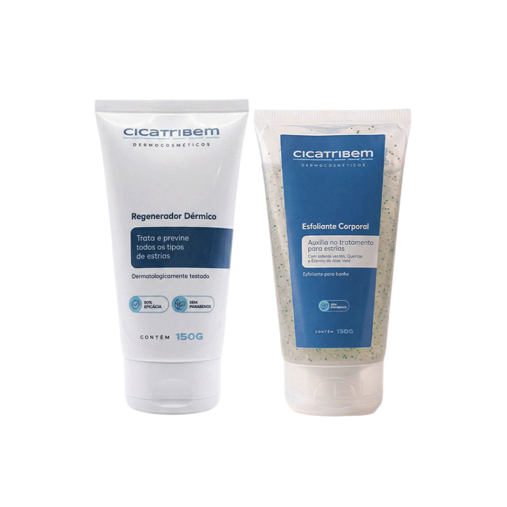 Cicatribem Kit Duplinha Clareador - Clareador Dérmico 60g & Esfoliante Corporal 150g