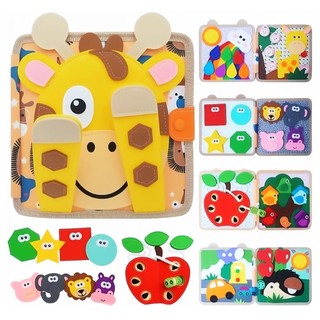 Livro Silencioso de Feltro Montessori Brinquedo Sensorial Educativo para Bebê Brinquedos Para Crianças De 2 Anos Menino