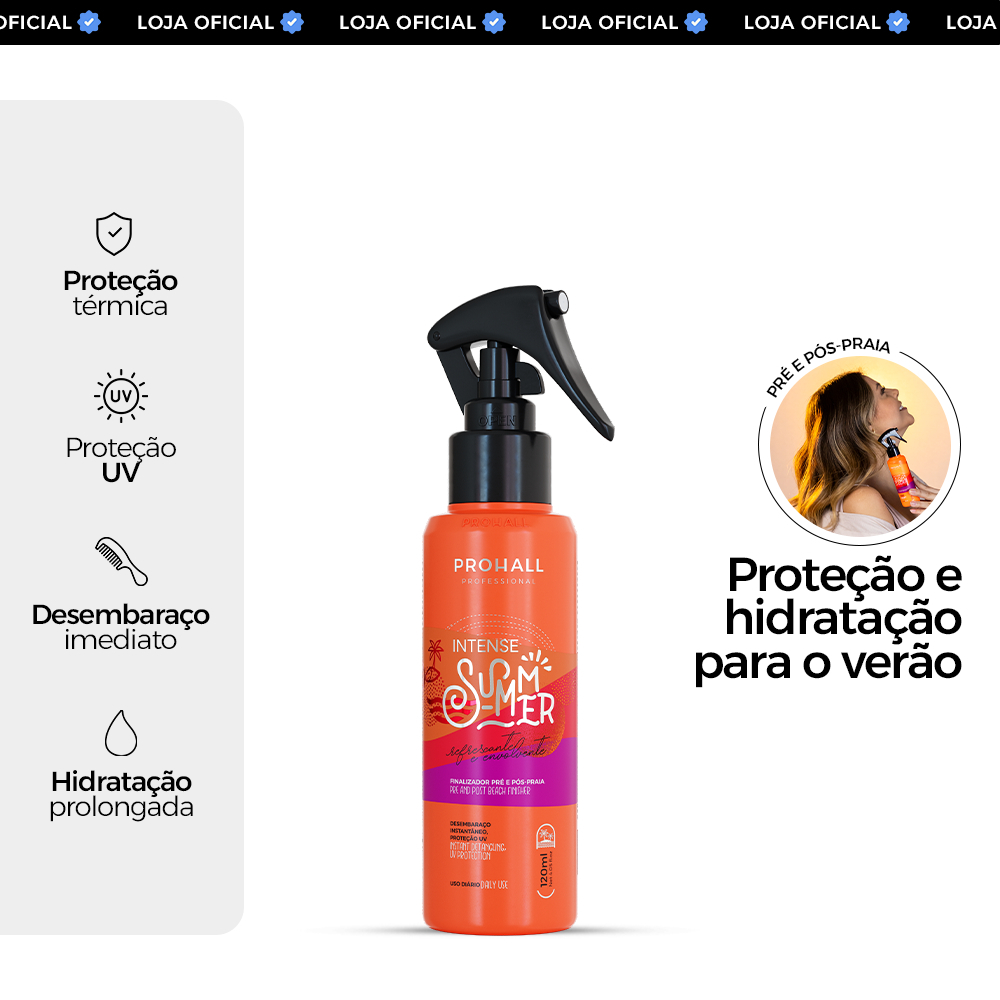 Leave-in Protetor Térmico: Blinda do Sol e do Secador | Intense Summer 120ml
