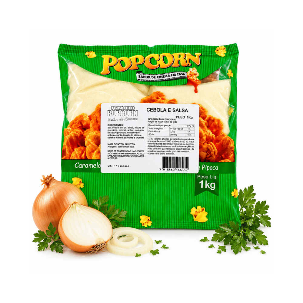 Temperos para Pipoca - Cebola e Salsa 1kg