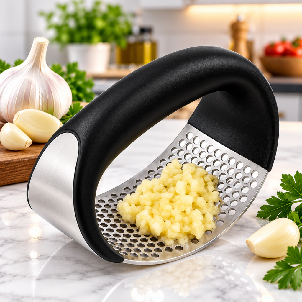 ESPREMEDOR DE ALHO Manual Resistente com Pressão Rápida - ENTREGA RÁPIDA