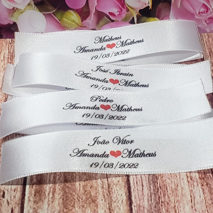 Etiquetas personalizadas para gravatas de casamento Padrinhos 22mm