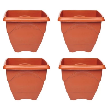 Kit 20 Vasos de 5 litros para horta plantas mudas quadrados