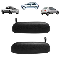 Par Maçaneta Externa Puxador Porta Ford Ka Courier Fiesta
