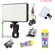 Luz de Preenchimento LED RGB - Iluminação Profissional para Selfie e Live