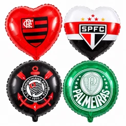 Balão Time Metalizado 45cm – Balão Decorativo Festa Tema Times do Coração