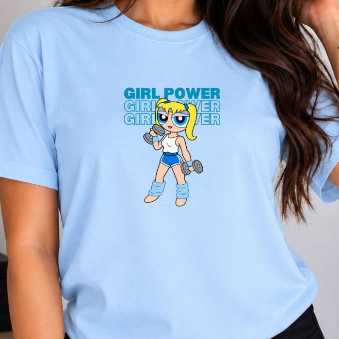 Camiseta De Treino Feminina Meninas Super Poderosa Lindinha Girl Power