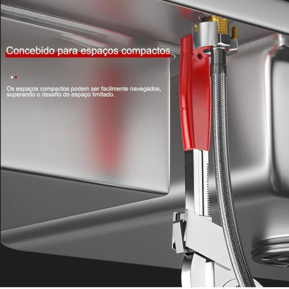 Universal Ajustável Banheiro Pia Aperto Chave Kit Torneira Chave Alicate Ferramentas de chave inglesa de encanador — imagem 2 de 2