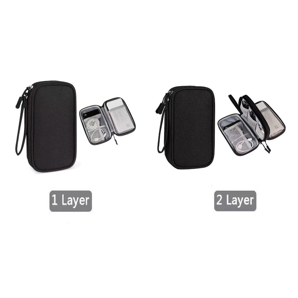 Necessaire organizadora bolsa portatil celular cabos fios armanazamento-luna_hyq