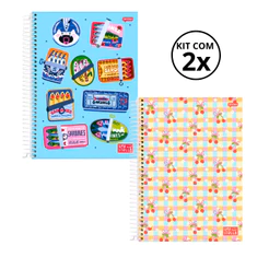 Kit 02 Cadernos Universitário 20 Matérias 320 Folhas Stella - Jandaia