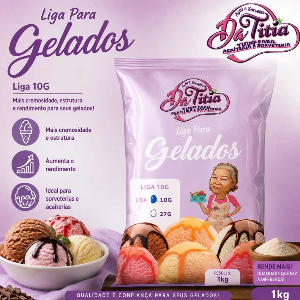 LIGA 10G - 1Kg - Da Titia -Textura Profissional