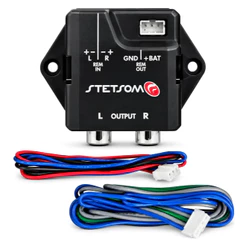 Conversor Adaptador De Fio Para Rca Stetsom St6000 Automotivo Com Aterramento e Blindagem