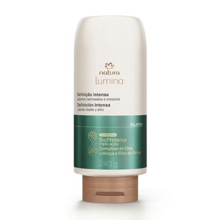 Gelatina de Definição e Brilho Lumina 240g - Definição por 24 horas, 8x menos frizz, Brilho Intenso