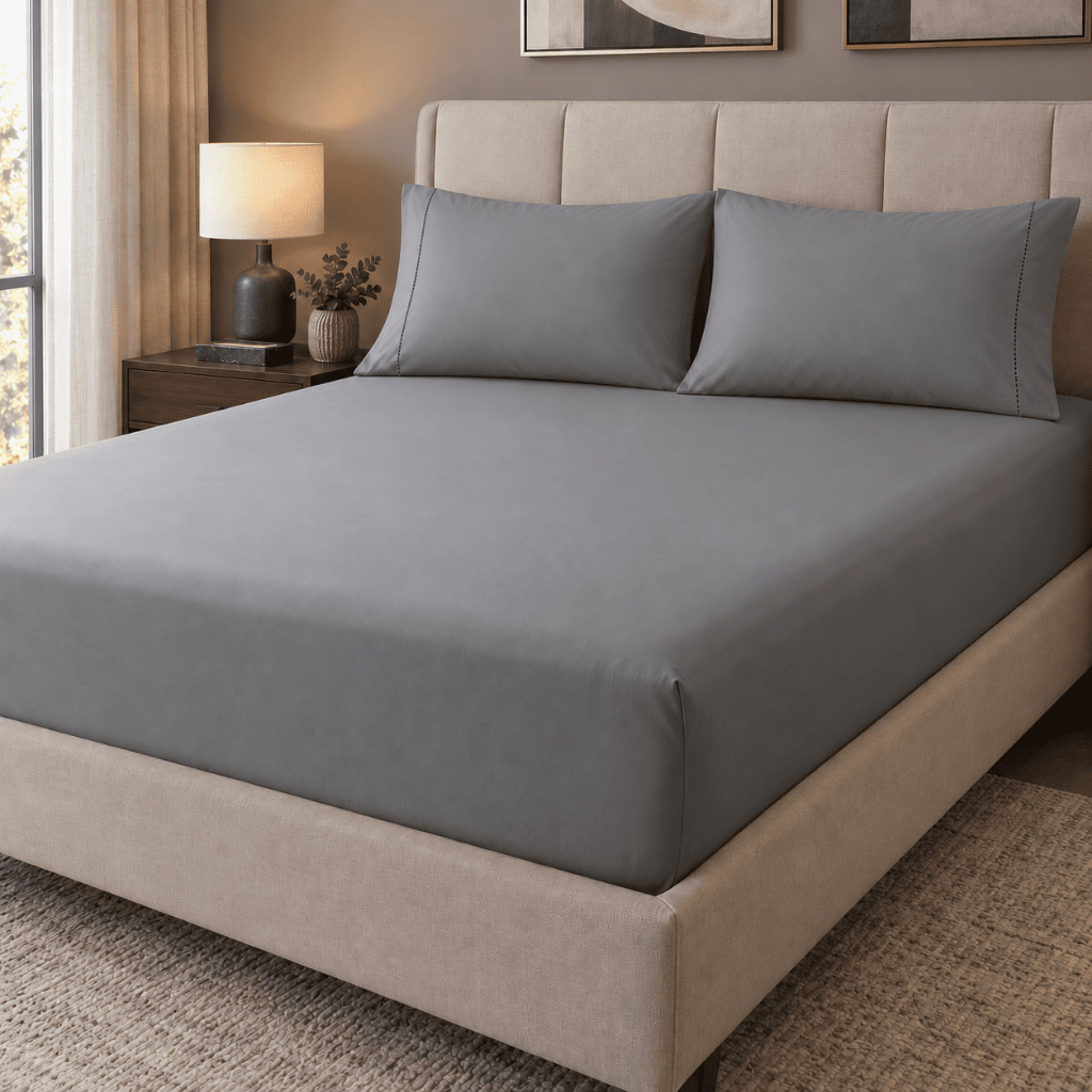 Jogo de Lençol Casal Roupa de Cama 3 Peças 400 Fios Micropercal Toque Macio e Suave