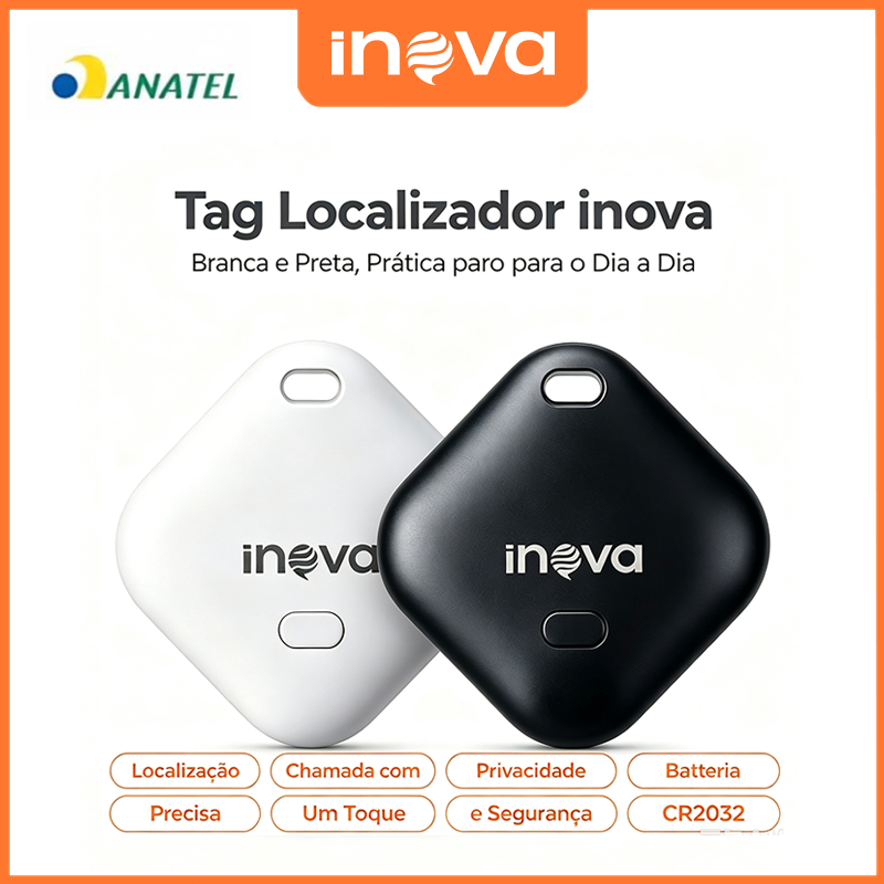 INOVA Rastreador de Localização Bluetooth Android Tag Antiperda para Chaves e Carteira Posicionamento Global,Original