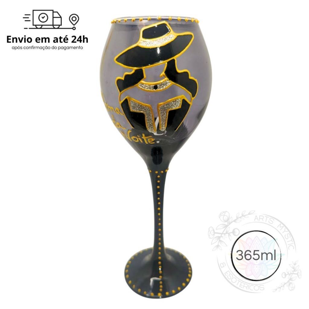 Taça Dama da Noite Pomba Gira 365ml – Umbanda Candomblé Orixás