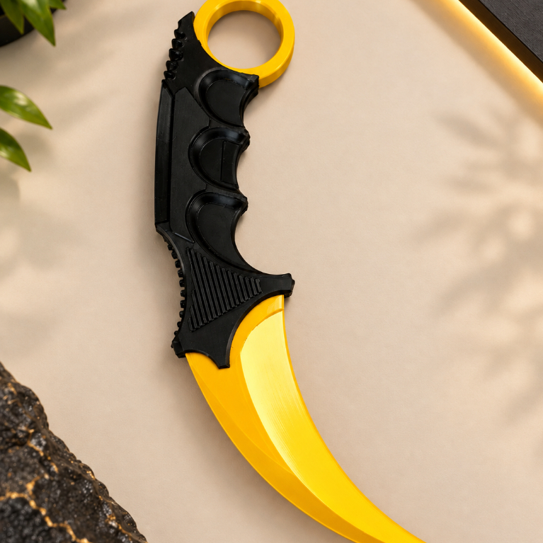 Adaga Curva Karambit Decorativa em Impressão 3D | Cosplay | Item Colecionável
