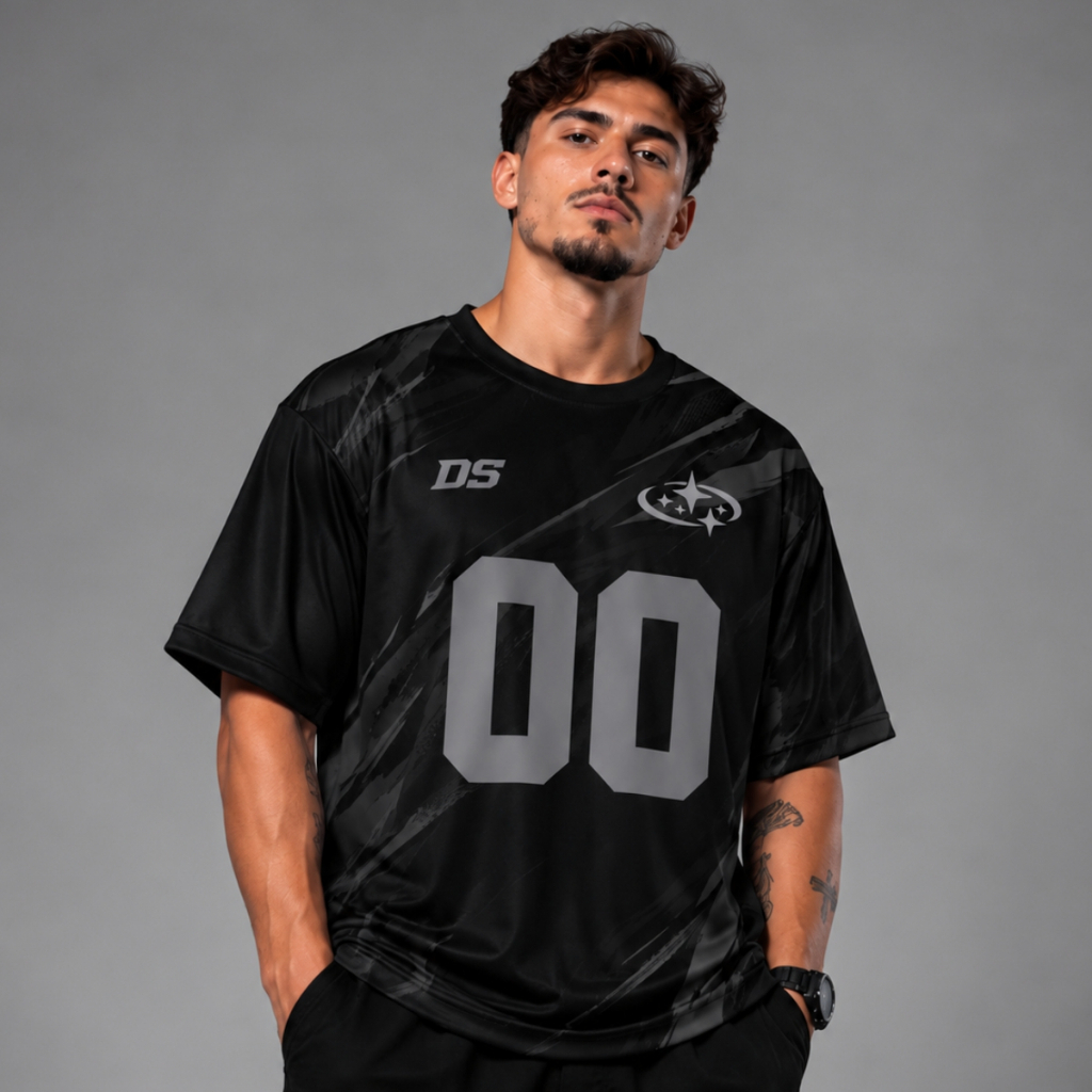 Camiseta Oversized Masculina Jersey Dry Fit Shirt Streetwear Estilosa Futebol Americano