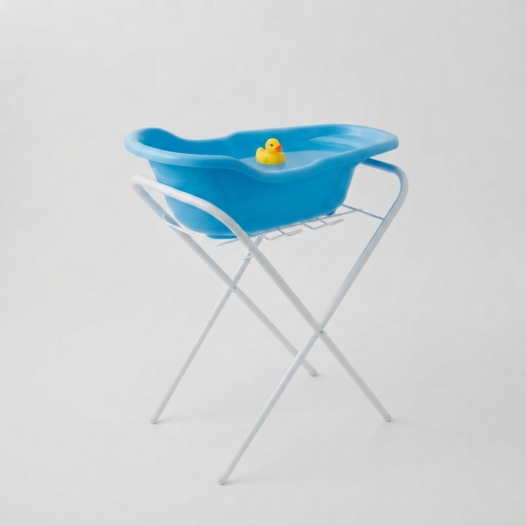 Suporte Universal  para Banheira de Bebê Resistente Compacto e Desmontável