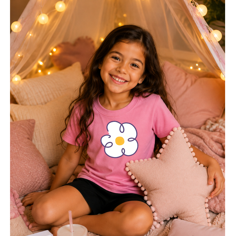 Pijama Infantil Menina Princesa Desastrada Conjunto Camiseta Short Confortável Festa do Pijama