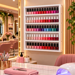 Expositor de Esmalte para Manicure Nicho 100% MDF Oganizador de Parede Envio Imediato