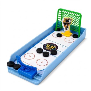 Mini Jogo de Tabuleiro Hóquei no Gelo de Dedo Infantil 21cm Slap Shot