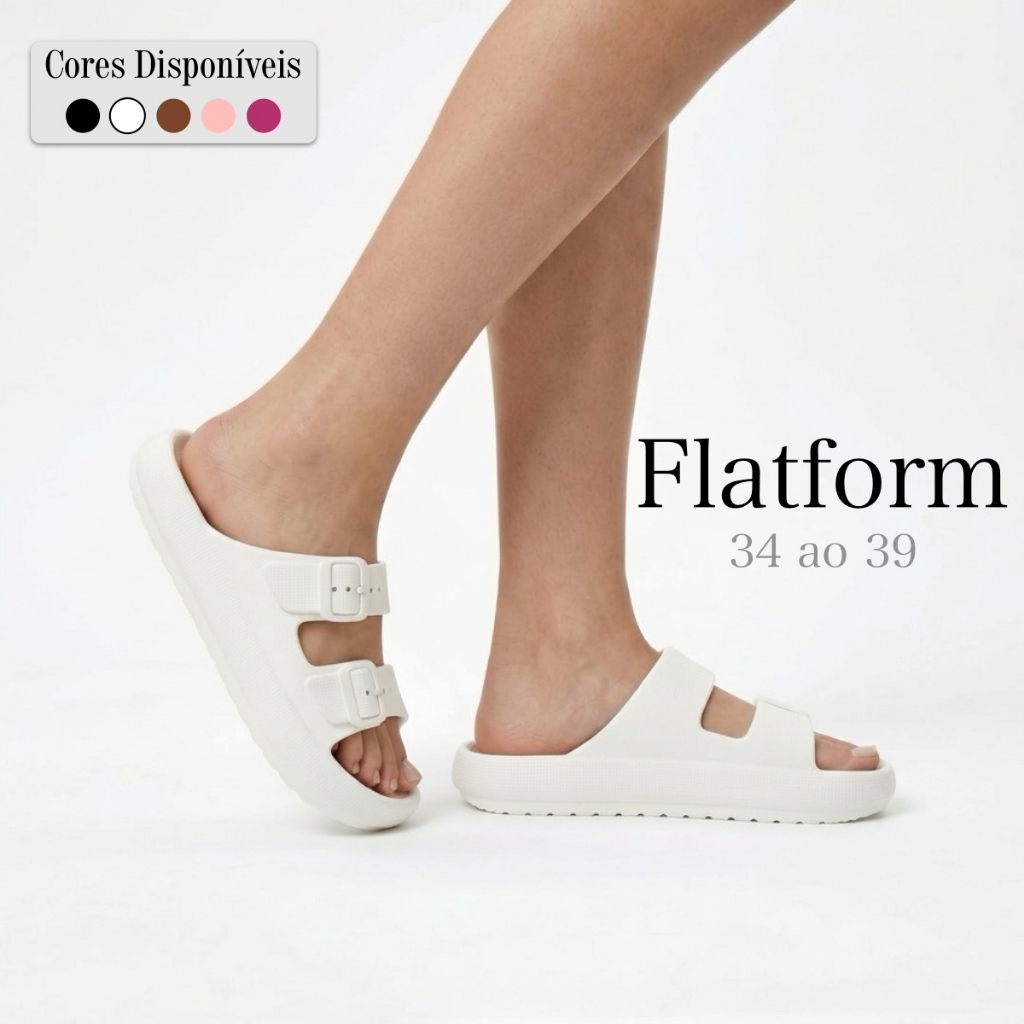 Sandália Birken Papete Feminina Masculina Unissex Nuvem Slide Confortável Duas Tiras Original Fivela Fixa Antiderrapante