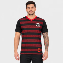Camiseta Flamengo Nineteen Masculino - Preto e Vermelho