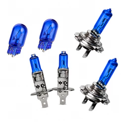 Kit de Lampada Super Branca para Farol e Lanterna H7 + H1 + Pingão T10 (1 Par de Cada Modelo)