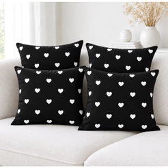 Kit 4 Capas De Almofadas Decorativas 40x40cm Percal 180 Fios Estampado