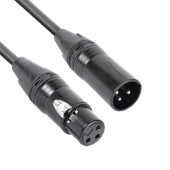 Cabo de Microfone Sonn CM500 XLR Macho XLR Fêmea 6mm Áudio Profissional Flexível para Mesa de Som