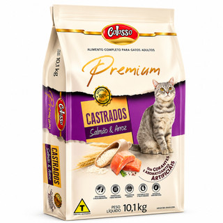 Ração Colosso Premium Gato Castrado Salmão 10.1 Kg